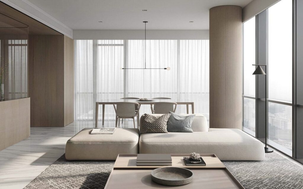 Decluttered living space?>